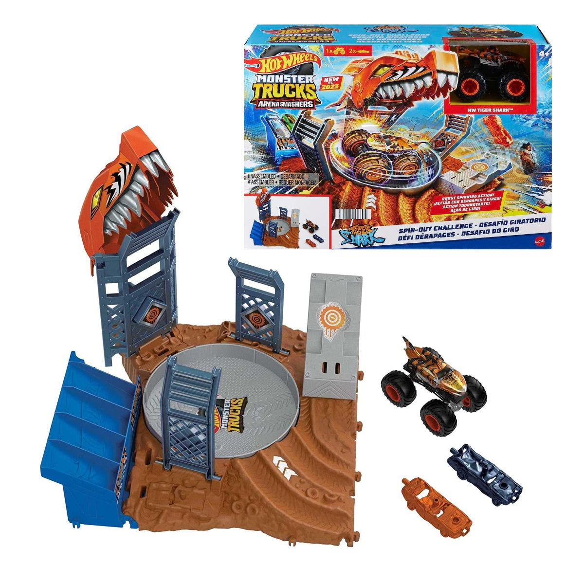 Hot Wheels Monster Trucks Arena De Demolicion Semi-Finales - Desafio Giratorio